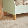 SoBuy | Kinderregal | Bücherregal | Aufbewahrungsregal für Kinder | Weiß-Grün | KMB90-GR