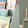 SoBuy | Kinder Bücherregal | Spielzeugtruhe | Aufbewahrungsregal Kinderzimmer | Grün-Natur| KMB95-GR