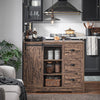SoBuy | Kücheninsel | Kommode | Schrank freistehend | Sideboard | Buffet Industrie-Design | KNL08-N
