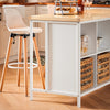 SoBuy | Kücheninsel | Sideboard | Küchenschrank | Kommode | Bartisch | Weiß-Natur | KNL09-WN