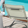 Sobuy | Zahrada Lounger | Sun Lounger s taškou | Palubní židle Beige | OGS28-MI