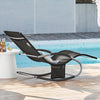 Sobuy | 2-set Garden Lounger | Sun Lounger s taškou | Palubní židle Beige | OGS28-mix2