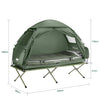 SoBuy 7in1 Zelt Campingzelt 1 Person Outdoor Feldbett Grün 193x160x86cm OGS32-GR