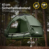 SoBuy 7in1 Zelt Campingzelt 1 Person Outdoor Feldbett Grün 193x160x86cm OGS32-GR