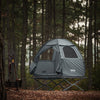 SoBuy | 3in1-Zelt Campingzelt Einzelzelt Outdoor Feldbett Grau 193x160x86cm | OGS32-II-HG