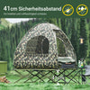 SoBuy | faltbar 4in1-Zelt | Camping Set | Feldbett mit Zelt Schlafsack | 2 Person | Tarnfarbe | OGS32-L-TN