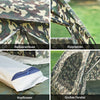 SoBuy | faltbar 4in1-Zelt | Camping Set | Feldbett mit Zelt Schlafsack | 2 Person | Tarnfarbe | OGS32-L-TN