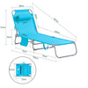 Sobuy | Plážová Lounger | Zahrada Lounger | Sun Lounger skládací | Modrá | OGS35-B