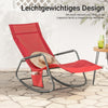 Sobuy | Zahrada Lounger | Sluneční Lounger | Shobkebar Bed Red | OGS47-R