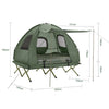 SoBuy | 4in1-Zelt Campingzelt | mit Tragetasche 2 Personen | Grün | 193x145x185cm | OGS61-L-GR