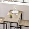 SoBuy | Bartisch mit 2 Hockern | Bartisch set | 3-teilig | OGT03-N