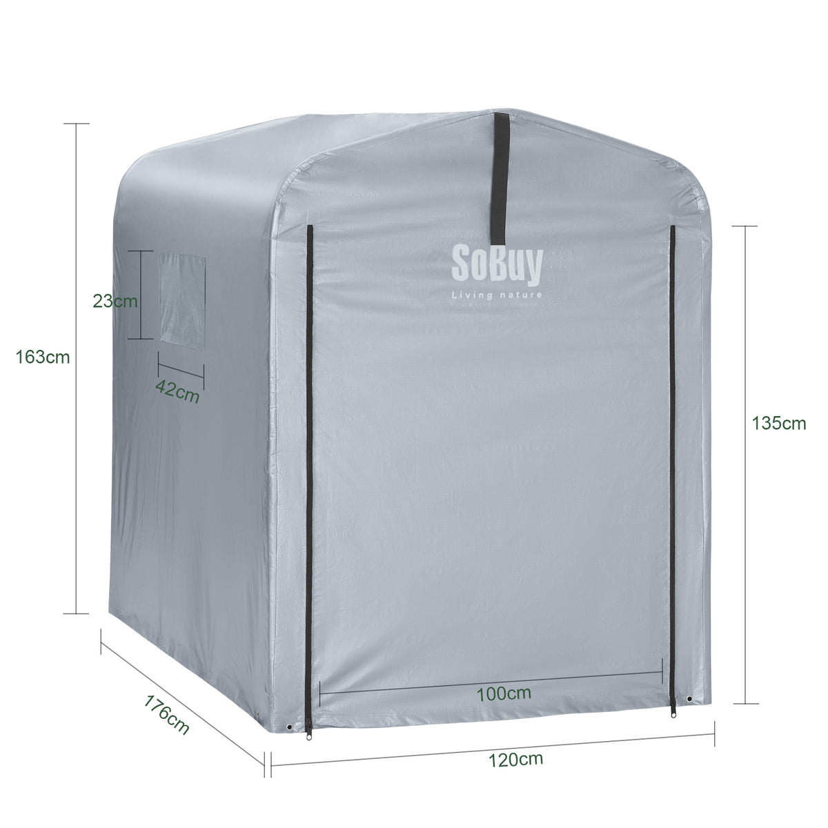 Vorverkauf | SoBuy | Robustes Ersatzdach | für SoBuy KLS11 | 120x176x163cm | SDA11-SIL