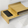 SoBuy | Design Monitorerhöhung für 2 Monitore | Monitorständer | BBF07-N