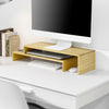 SoBuy | Design Monitorerhöhung für 2 Monitore | Monitorständer | BBF07-N