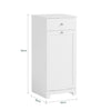 SoBuy | Wäscheschrank | mit Wäschesack | Wäschesammler | Wäschekorb Weiß | BZR21-W