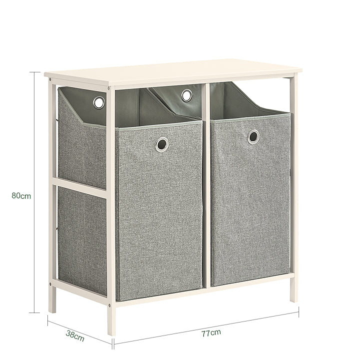 SoBuy | Wäschetruhe | Wäschesammler | Wäscheschrank | BZR57-W