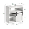 SoBuy | Waschbeckenunterschrank | Badschrank | Waschtisch Weiß | BZR61-W