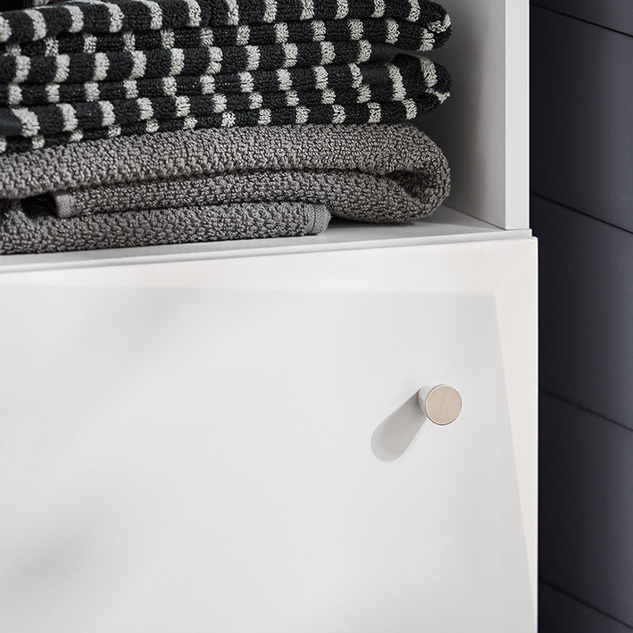 SoBuy | Bad Hochschrank | Badschrank | Badregal | Badmöbel Weiß | BZR91-W