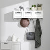 SoBuy | Wandgarderobe | Hängeregal | Flurgarderobe Weiß | FHK19-W