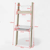 SoBuy | Bücherregal mit Schreibtisch | Wandregal | Standregal Holz | FRG111-WN