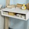 SoBuy | Bücherregal mit Schreibtisch | Wandregal | Standregal Holz | FRG111-WN