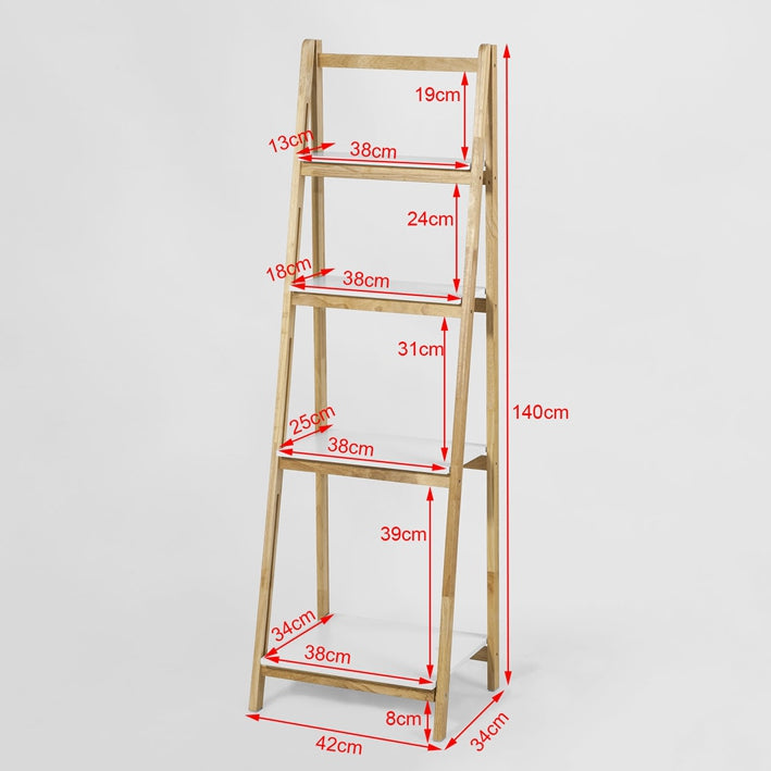 SoBuy | Leiterregal klappbar | Treppenregal | Blumentreppe | FRG162-N