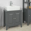 Sobuy | Sink Cabinet Tmavě šedá | Koupelnová skříňka | Landhaus | FRG202 DG