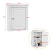 SoBuy | Hängeschrank Bad | Wandschrank | Medizinschrank | Weiß | FRG203-W