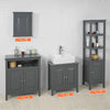 Sobuy | Sink Cabinet Tmavě šedá | Koupelnová skříňka | Landhaus | FRG202 DG
