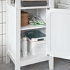 SoBuy | Bad Hochschrank | Badschrank | Badregal Weiß | FRG205-W