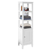 SoBuy | Bad Hochschrank | Badschrank | Badregal Weiß | FRG205-W