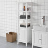 SoBuy | Bad Hochschrank | Badschrank | Badregal Weiß | FRG205-W
