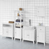 SoBuy | Bad Hochschrank | Badschrank | Badregal Weiß | FRG205-W