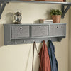 SoBuy | Wandgarderobe | Kleiderhaken | Flurgarderobe Hellgrau | FRG282-HG
