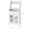 SoBuy | Küchenschrank | Weinschrank | Sideboard Weiß | FSB24-W
