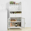 SoBuy | Küchenschrank | Weinschrank | Sideboard Weiß | FSB24-W