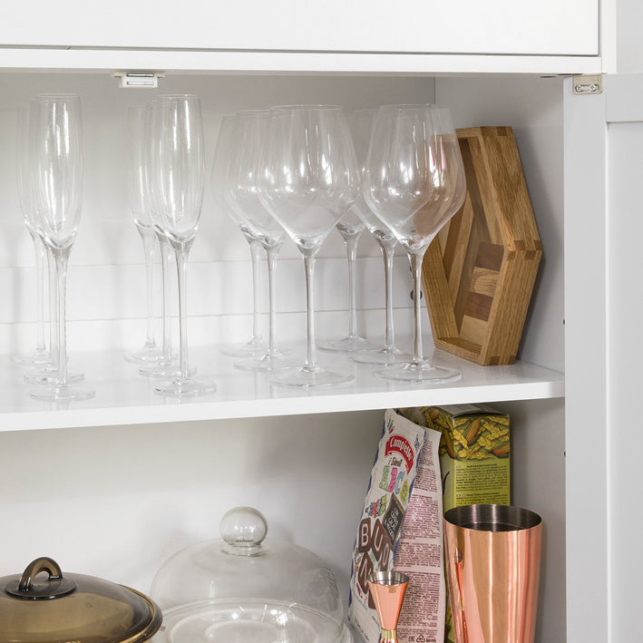 SoBuy | Küchenschrank | Beistellschrank | Sideboard weiß | FSB26-W