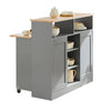 SoBuy | Sideboard mit Schiebetüren | Küchenschrank | Kommode hellgrau | FSB36-HG