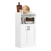 SoBuy | Küchenschrank | Sideboard | Flurschrank | Mikrowellenschrank | FSB47-W