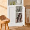 SoBuy | Küchenschrank | Sideboard | Flurschrank | Mikrowellenschrank | FSB47-W