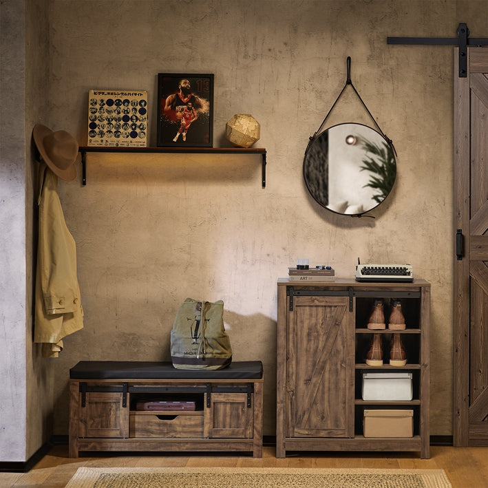 SoBuy | Sideboard mit Schiebetür | Kommode | Schuhschrank | Flurschrank | FSB59-N