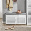 Sobuy | Cloakroom Bench | Sedadlo | Rostlinná lavice | Boty Bench White | FSR102-W