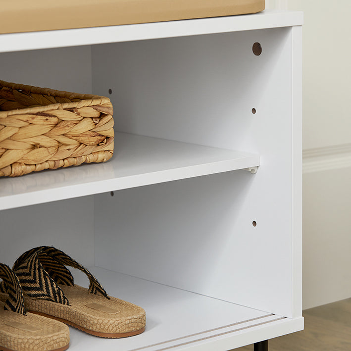 SoBuy | Garderobenbank | Sitzbank | Dielenbank | Schuhbank | FSR116-W