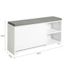 Sobuy | Tipper | Sedadlo s úložným prostorem Cloak Bank White | FSR119-W