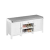 Sobuy | Cloakroom Bench | Sedadlo | Boty Bench White | FSR83-W