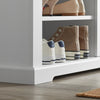 SoBuy Garderobenbank Sitzbank Schuhbank Weiß 90x45x30cm FSR84-W