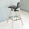 SoBuy | Barhocker | Barstuhl | drehbar | Dunkelgrau | FST45-DG