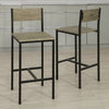 SoBuy | Barstühle 2er set | Tresenhocker | Sitzhöhe 67cm | Metall | FST53x2