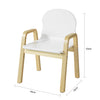 SoBuy | 2er Set Kinderstuhl | Stühlchen höhenverstellbar | Weiß | KMB24-Wx2