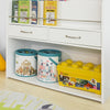 SoBuy | Kinderbücherregal | Spielzeugtruhe | Aufbewahrungsregal für Kinder | Weiß | KMB39-W
